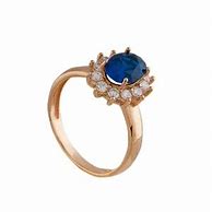 Cincin Permata Berwarna Biru